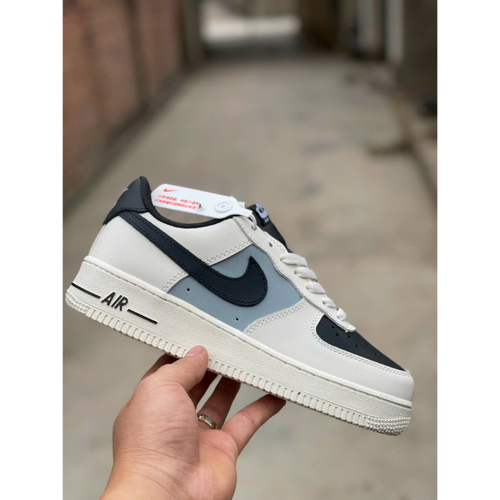 Giày _Nike Air Force 1 Mũi Đen Nam Nữ, Giày AF1 White Black Bản Cao Cấp Hót Trend bản chuẩn cao cấp