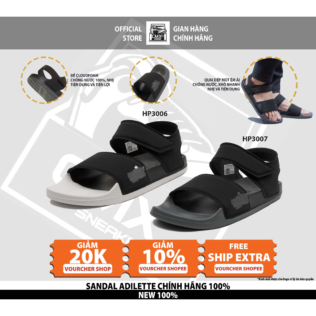 Xăng Đan / SANDAL Adi.das Adilette SANDALS CHÍNH HÃNG