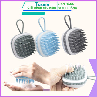 Lược gội đầu silicon hàng cao cấp chính hãng TNSKIN, Massage đầu, sạch gàu nấm, giảm rụng tóc, tẩy tbc da đầu