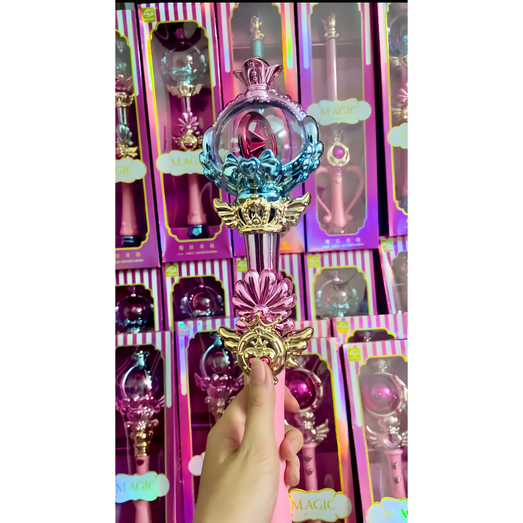 GẬY PHÉP THUẬT CÔNG CHÚA ĐÈN XOAY PHÁT NHẠC CỠ LỚN 2023