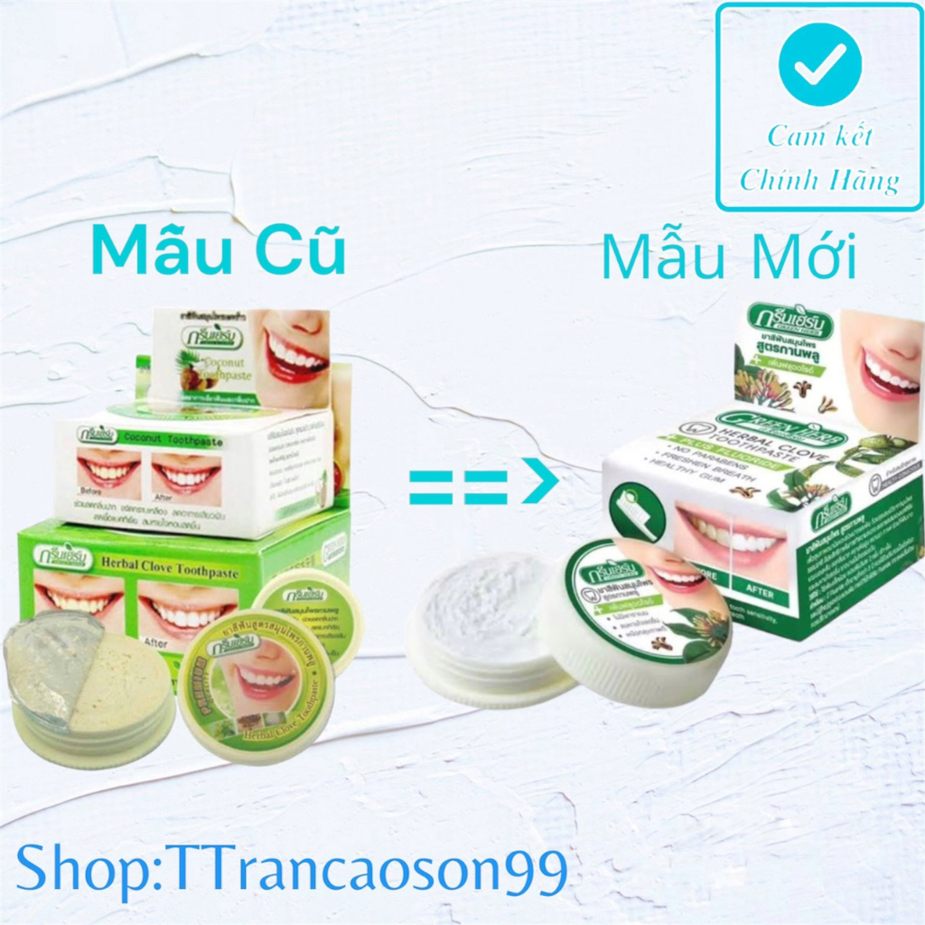 Kem trắng răng Green Herb Thái Lan 25g