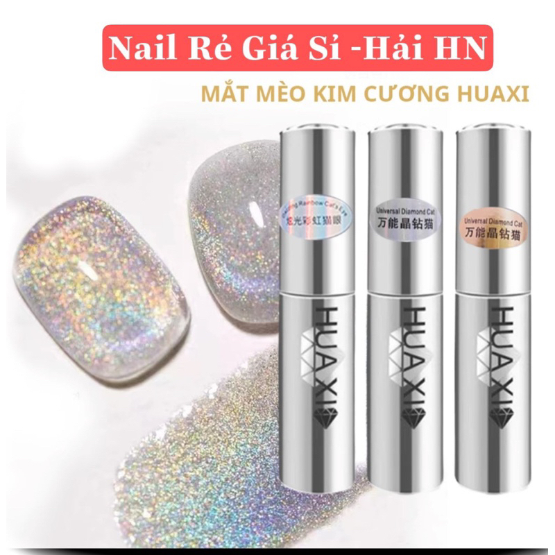 Sơn top Mắt mèo Kim cương HUAXI Nail HN