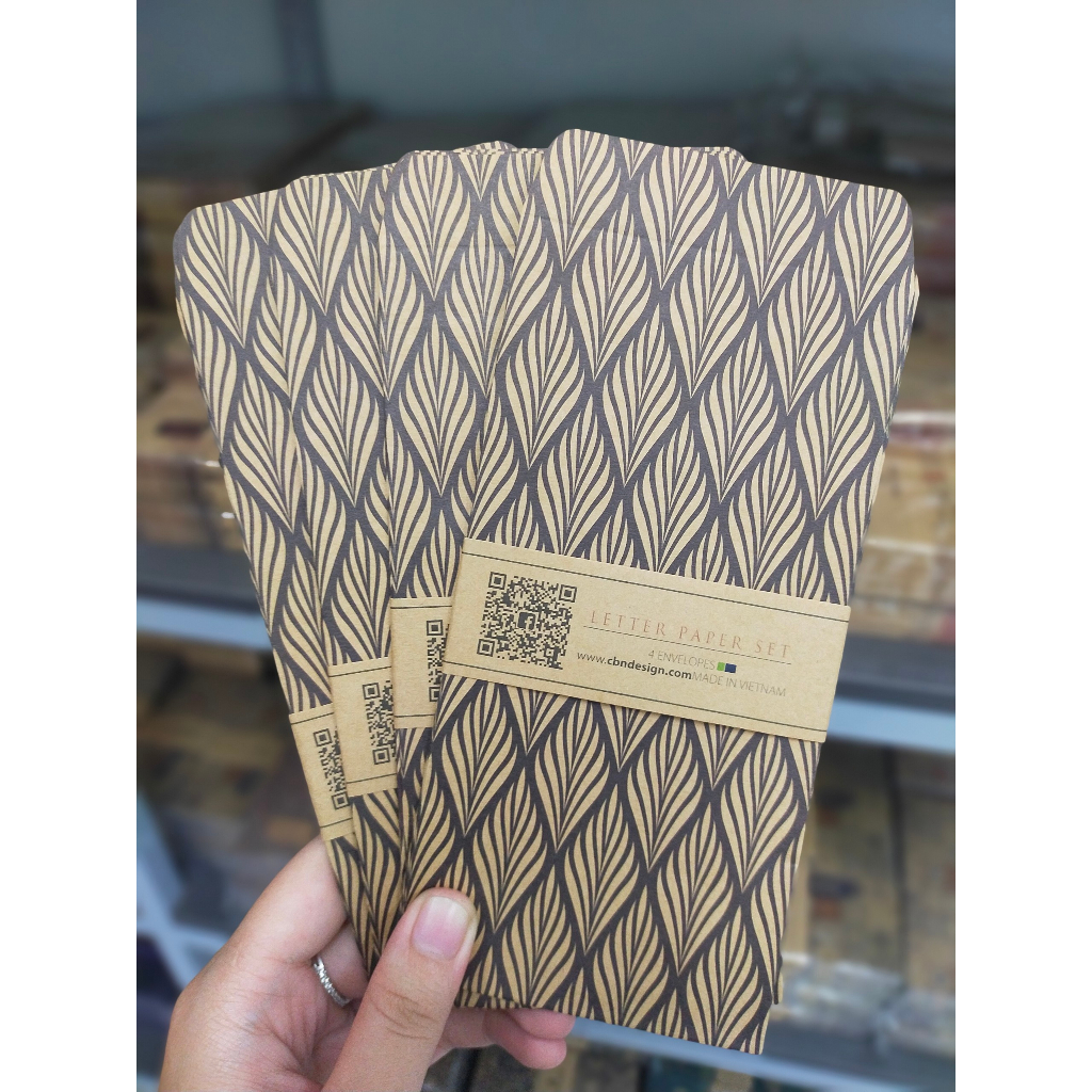 SET 4 BAO LÌ XÌ GIẤY KRAFT