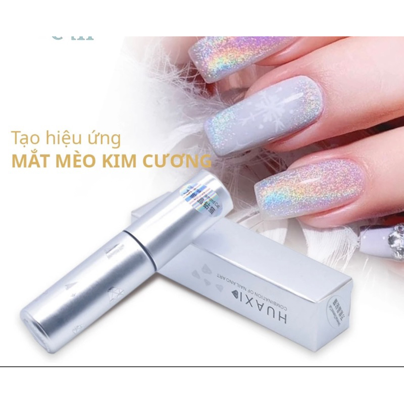 Sơn top Mắt mèo Kim cương HUAXI Nail HN