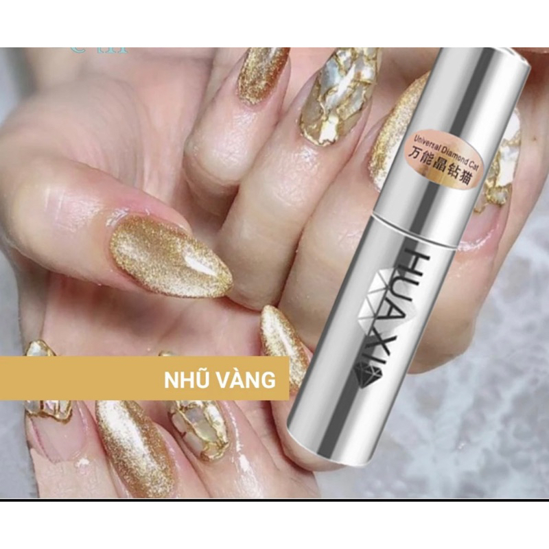 Sơn top Mắt mèo Kim cương HUAXI Nail HN