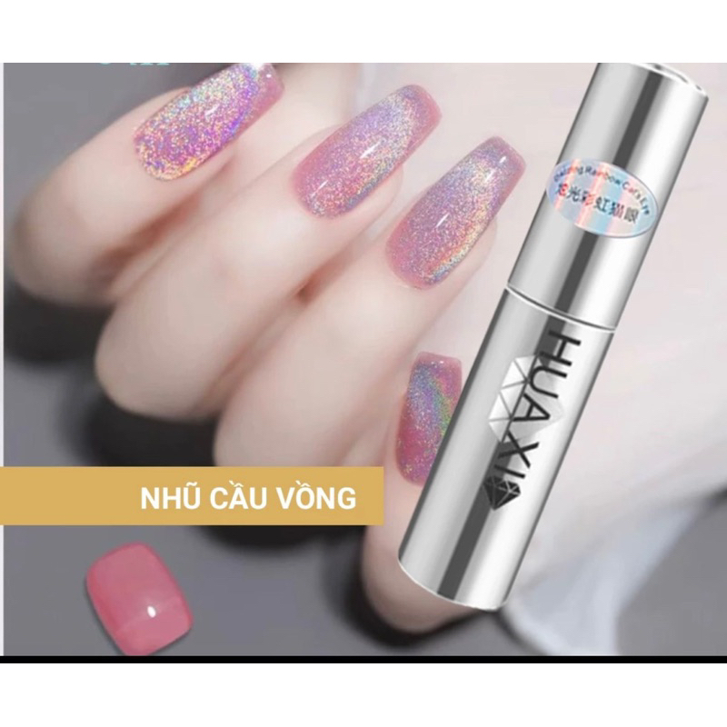 Sơn top Mắt mèo Kim cương HUAXI Nail HN