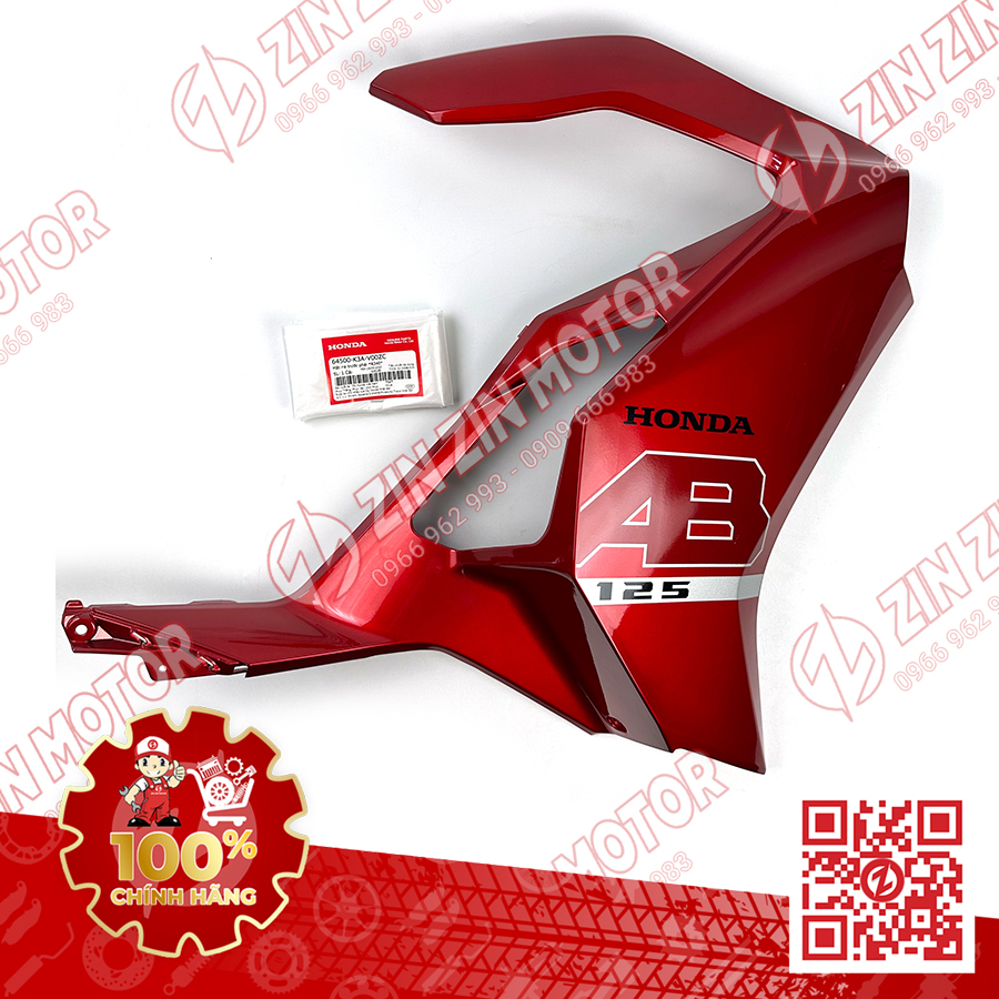 Dàn Áo AB 125 2022, AirBlade 125 2022 Đỏ Đen Zin Phiên Bản Tiêu Chuẩn Chính Hãng Honda - ZZM