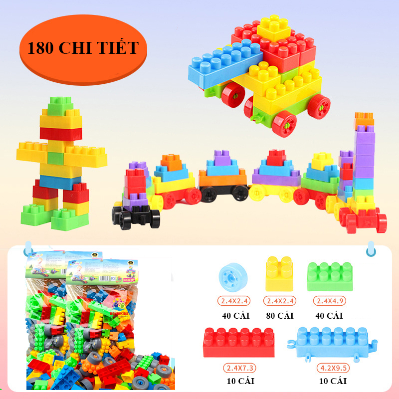 Hộp Xếp Hình 90 Chi Tiết Cho Bé Sáng Tạo Và Nhiều Màu Sắc