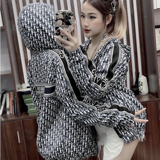 Áo Khoác Gió Thêu Chữ Dior Rót Tay ❤ Áo Khoác Dù Dày Dặn Dáng Rộng Nam Nữ NVA614