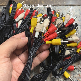 Dây cáp AV/RCA 3 ra 3 đen rẻ