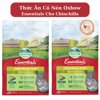 Thức ăn cao cấp Chinchilla Essentials Oxbow của Mỹ,giàu chất xơ,protein và vitamin,khoáng chất các loại gói 1,36kg 