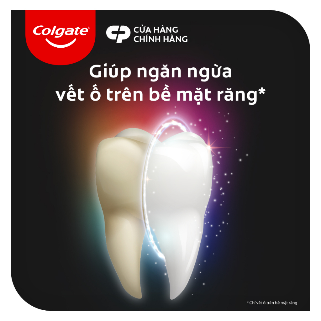 Bộ 4 Nước súc miệng Colgate trắng răng Optic White than hoạt tính bạc hà the mát 500ml/chai