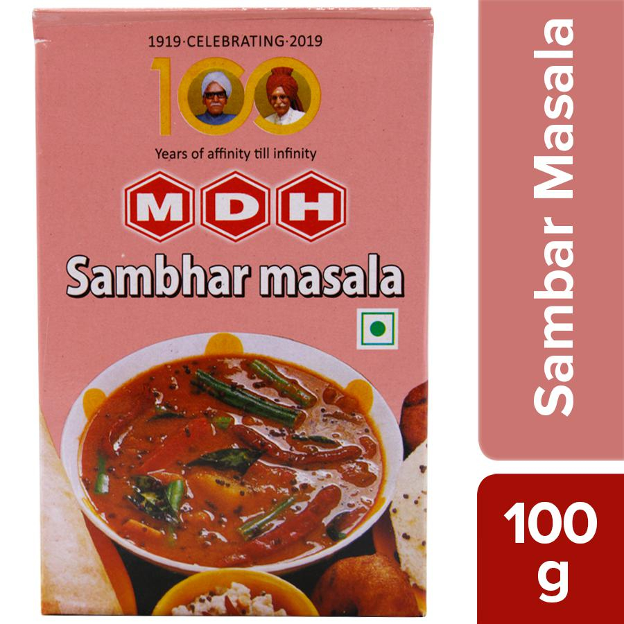 Sambhar Masala - Sambar Masala - Sambhar Powder - Bột gia vị - MDH Sambhar Masala (100g)-  Indian Sp