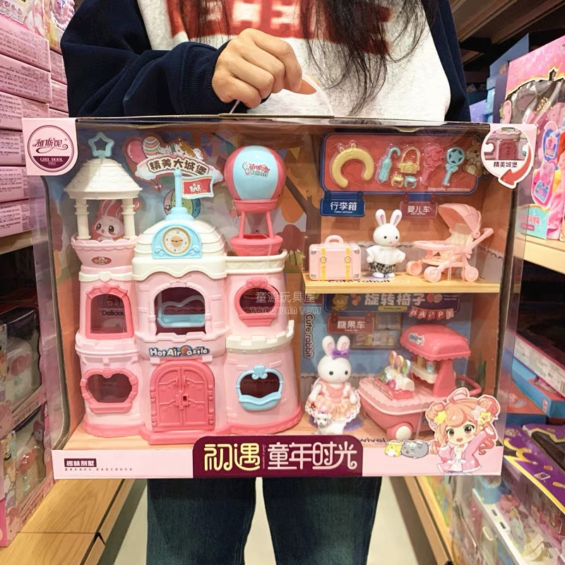 Đồ chơi nhà búp bê, Lâu đài búp bê, Nhà thỏ, Xe ô tô búp bê,,, cho bé gái siêu xinh