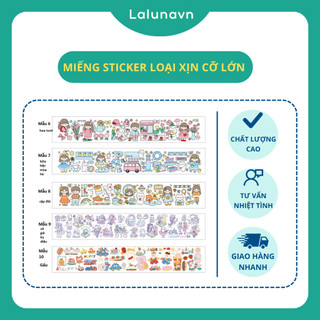 Miếng Sticker loại xịn cỡ LỚN hoạt tiết xinh yêu - A14