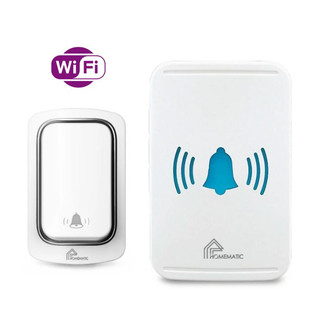 Chuông cửa thông minh wifi không dùng pin 1 Nút Bấm Nhiều Loa Homematic ML001