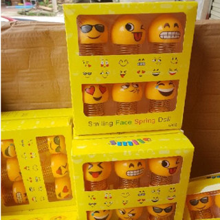 Bô 6 con Thú nhún emoji lò xo, sét 6 con thú nhún lò xo, hàng đẹp Smarttnt.vn