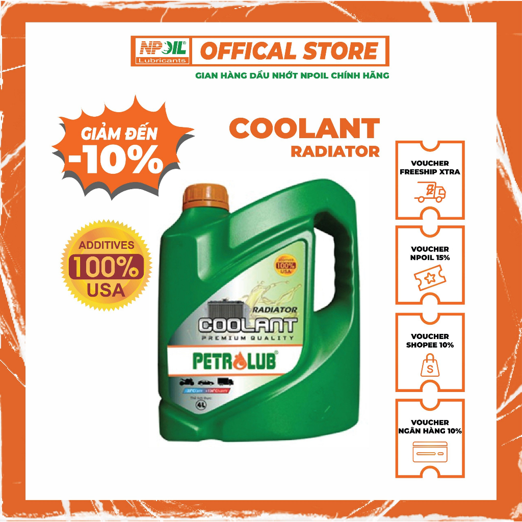 [Mã ICBFRI15 giảm 10% đơn 0đ] NƯỚC LÀM MÁT PETRO COOLANT (màu xanh) - PETROLUB