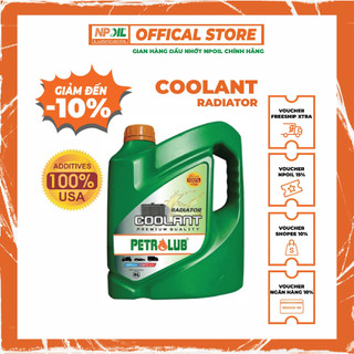 Nước làm mát động cơ PETRO COOLANT màu Xanh/Hồng chai 1L/4L làm mát máy, vận hành êm mượt