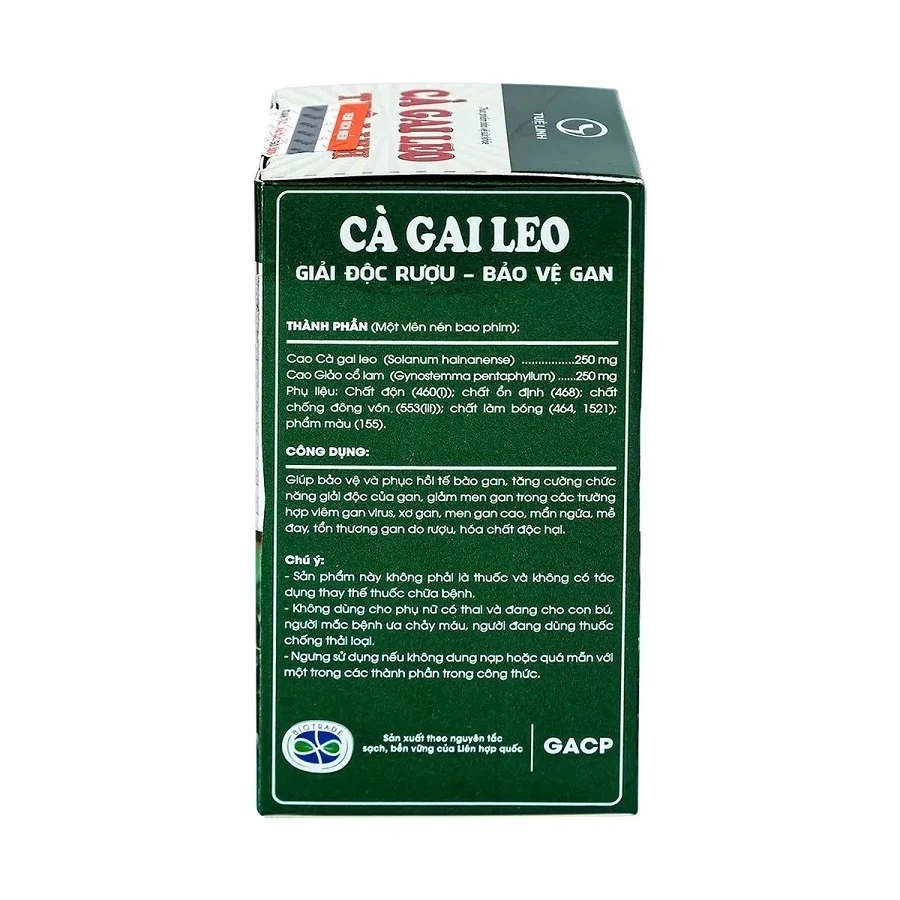 Cà Gai Leo Tuệ Linh - Hỗ Trợ Giải Độc Gan, Tăng Cường Chức Năng Gan (Hộp 60 Viên)