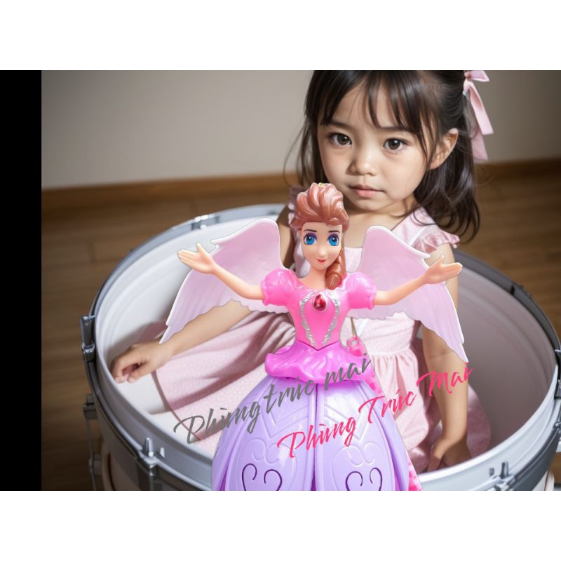 Lồng đèn cho bé gái có nhạc đèn lồng búp bê Elsa công chúa bạch tuyết quà tặng trung thu cho bé gái