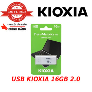 Usb kioxia 16gb usb 2.0 u202 màu trắng - bảo hành chính hãng 60 tháng