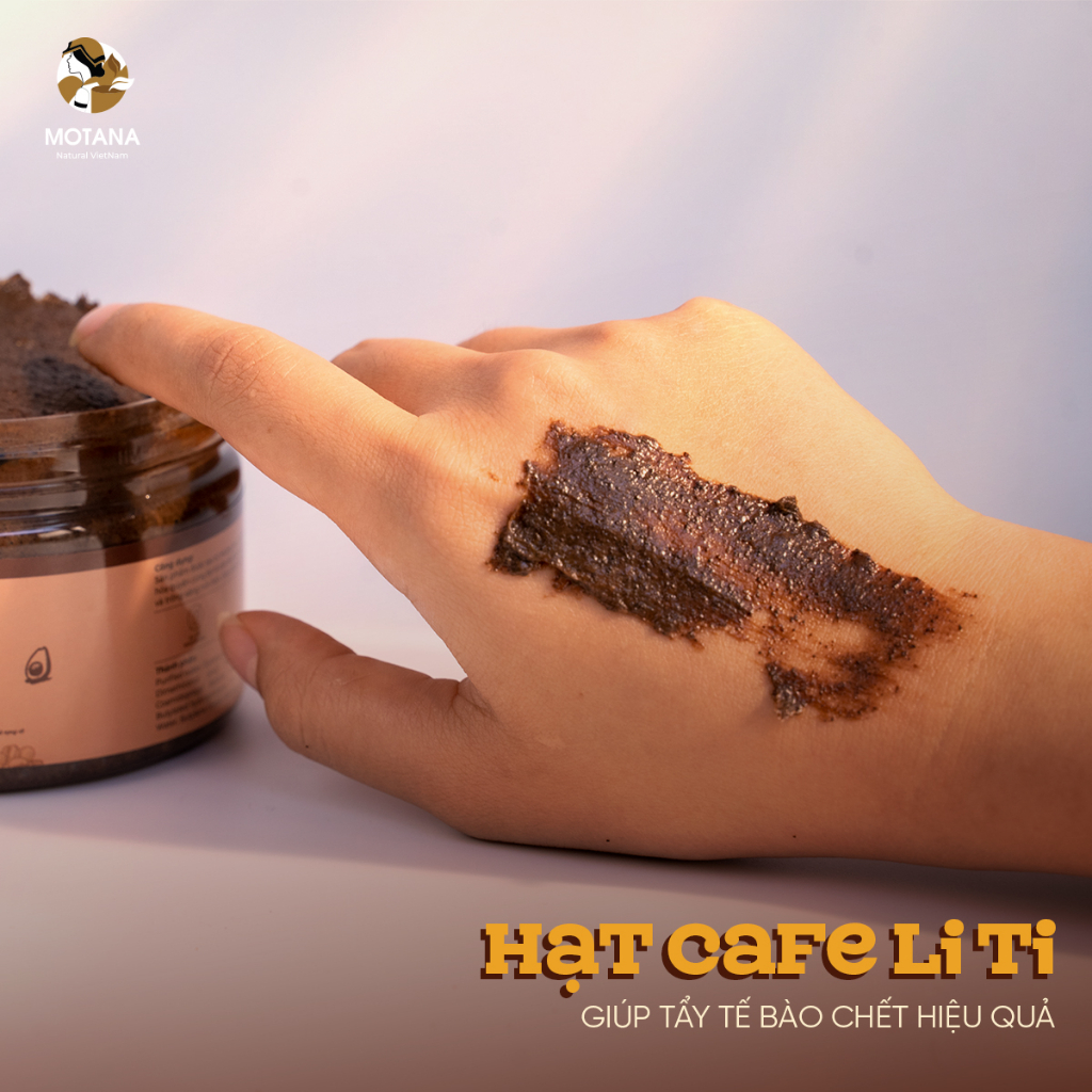 Tẩy da chết body cà phê Motana 280g và 500g, tẩy tế bào chết cà phê giúp trắng da, sạch da, mịn da