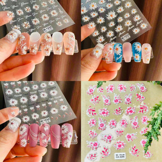 Stick dán hoa 5D dễ thương dành cho Nail