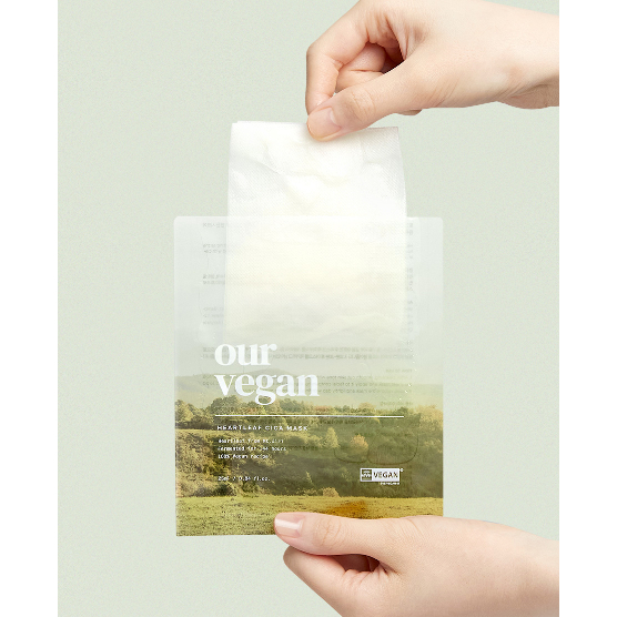 Mặt nạ dấp cá thuần chay Manyo Our Vegan Heartleaf CICA mask