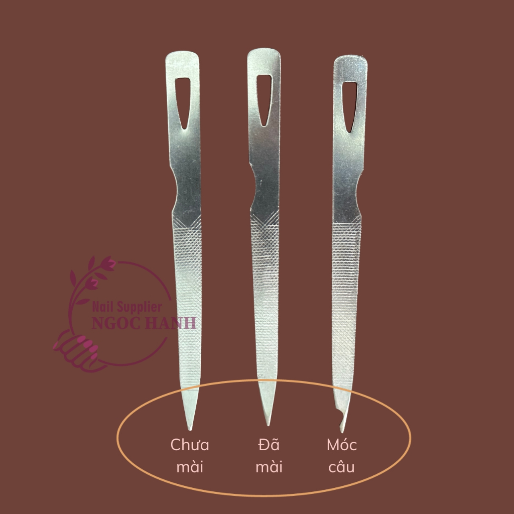 Dũa làm nail lấy khóe inox không gỉ các loại, dũa thép không gỉ làm móng, khóe ngón chân - D026