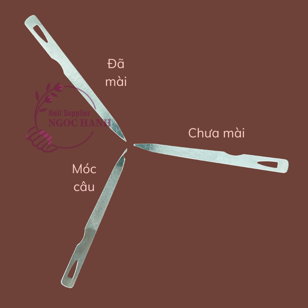 Dũa làm nail lấy khóe inox không gỉ các loại, dũa thép không gỉ làm móng, khóe ngón chân - D026