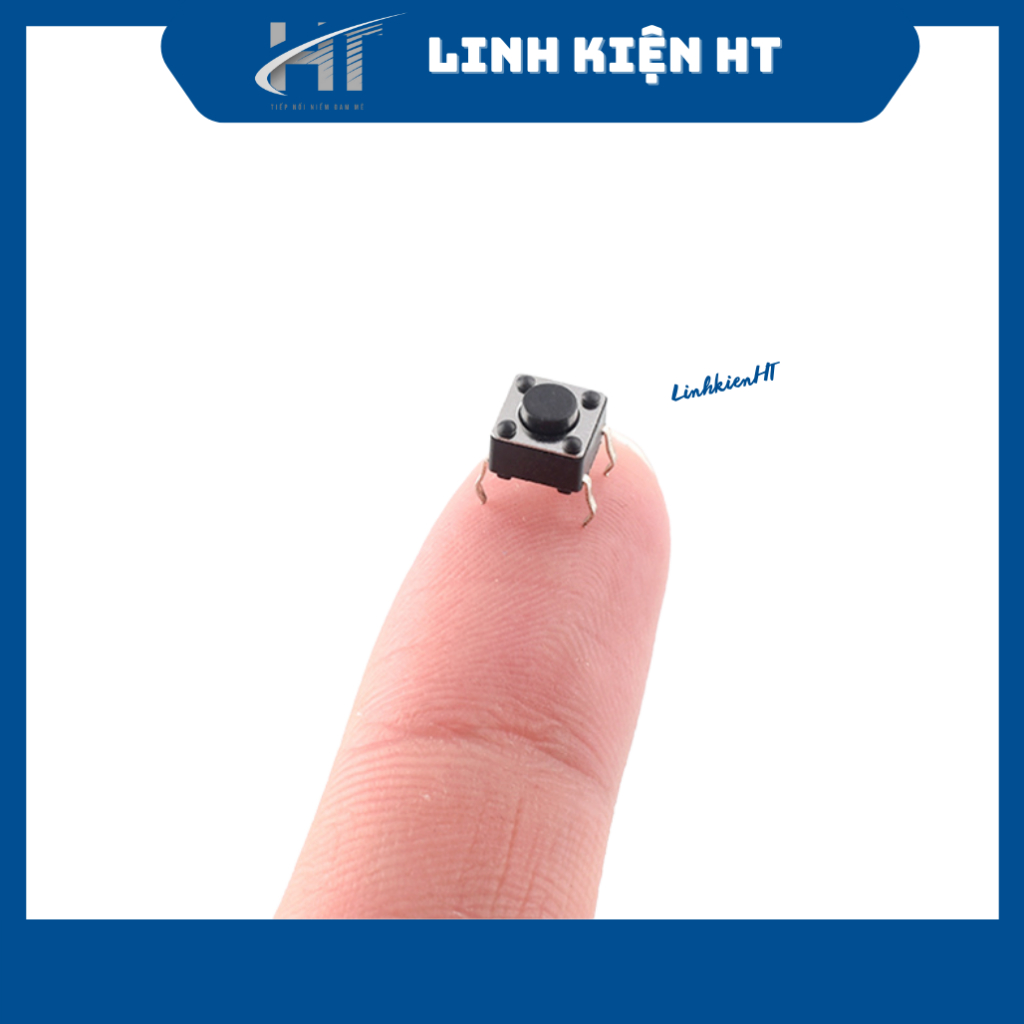 Nút nhấn 4 chân 6x6x5mm  chất lượng tốt - Linh kiện HT