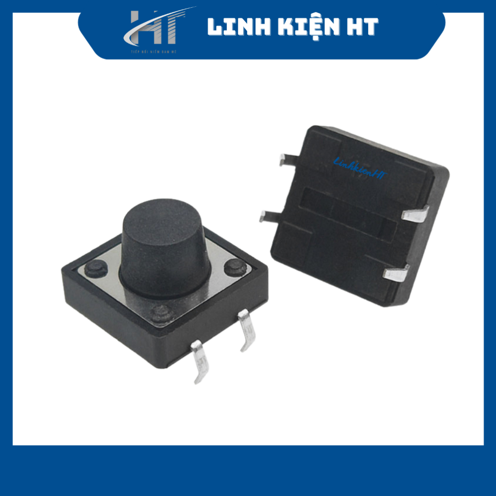 Nút nhấn 4 chân 6x6x5mm  chất lượng tốt - Linh kiện HT