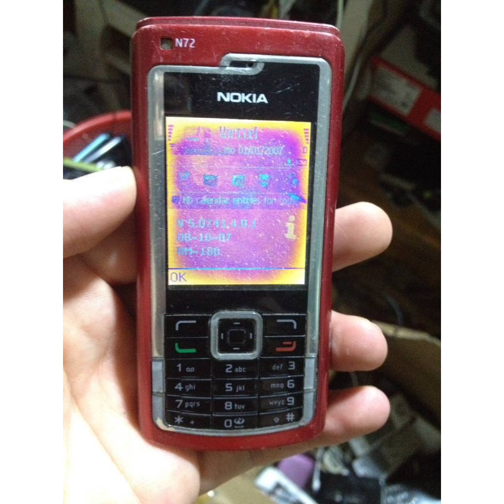 Xác NOKIA N72 trùng imei, lên màn già, sjm sóng căng, 2 loa còn tốt, không rè, rung mạnh, không tét thêm, không nắp