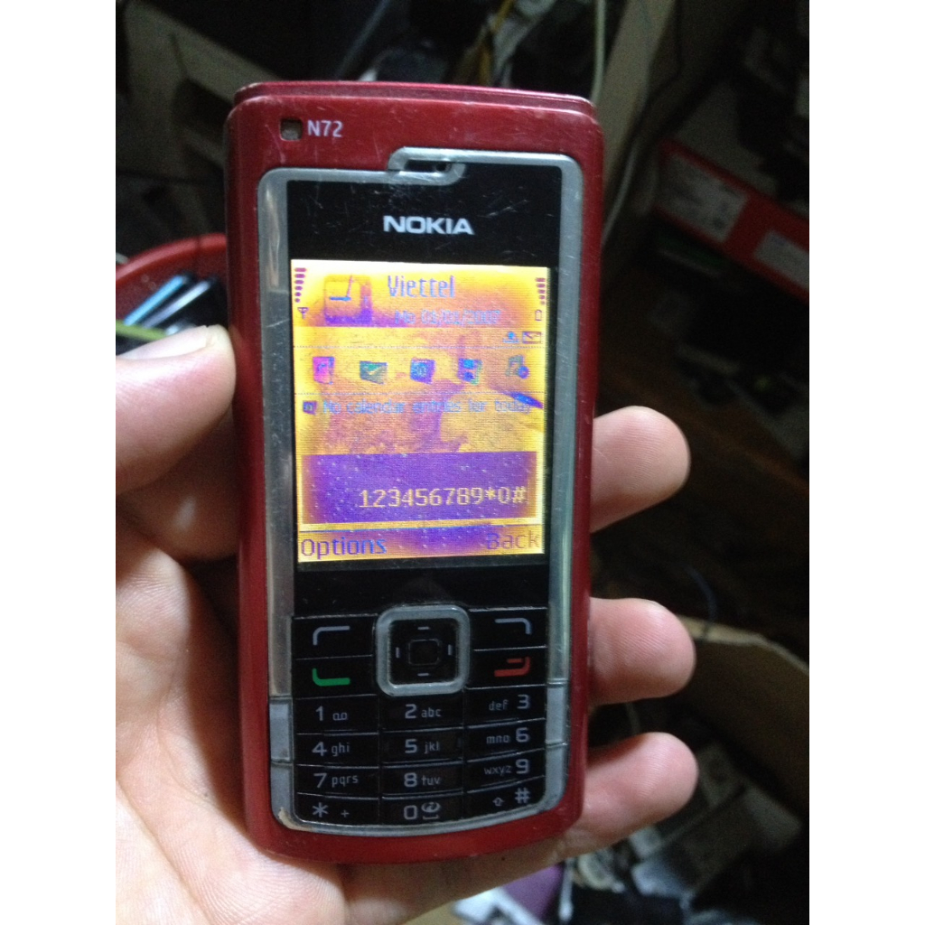 Xác NOKIA N72 trùng imei, lên màn già, sjm sóng căng, 2 loa còn tốt, không rè, rung mạnh, không tét thêm, không nắp
