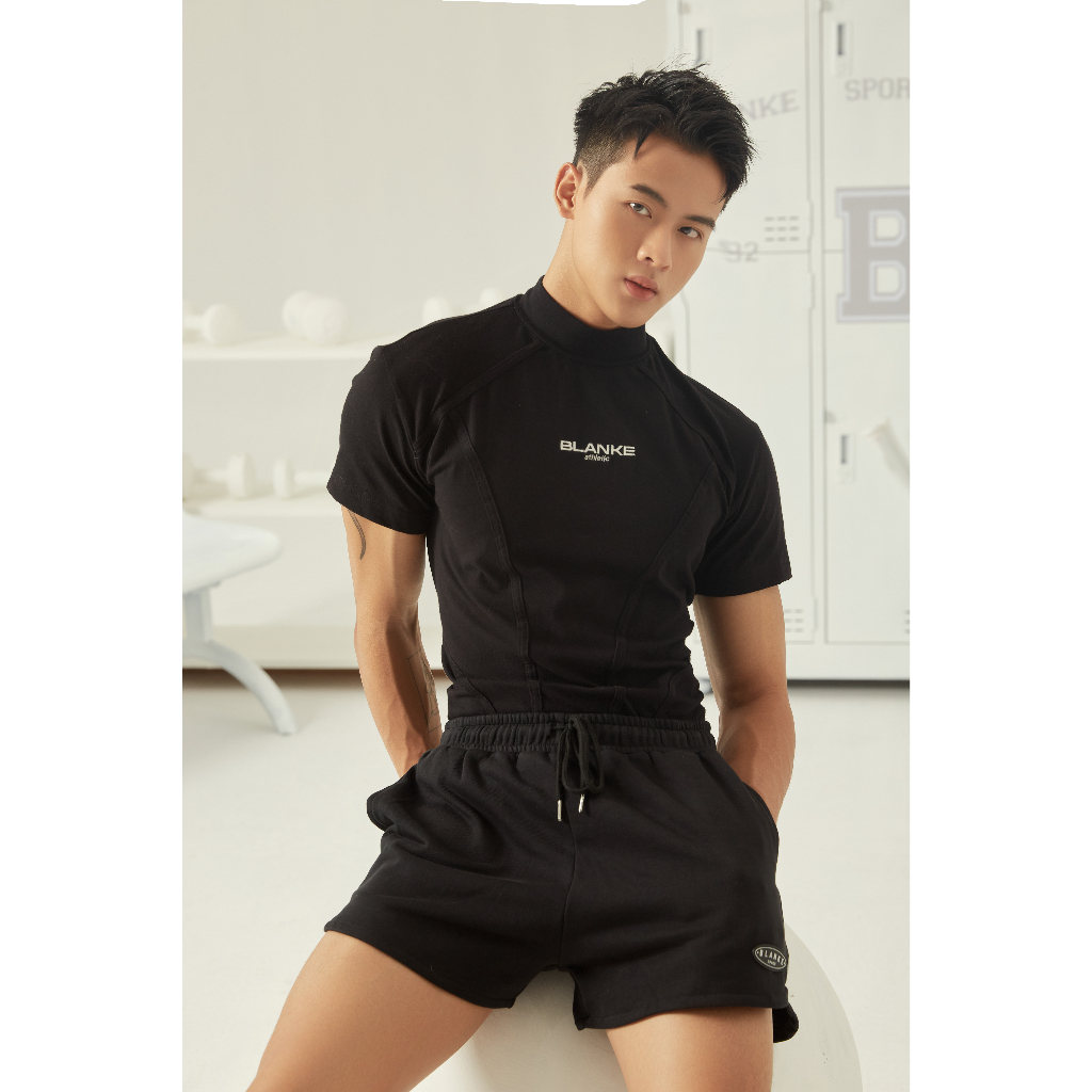 BLANKESPACE Áo Turt Tee Vải Cotton Co Giãn 4 Chiều Thấm Hút Tốt Nam Nữ Unisex