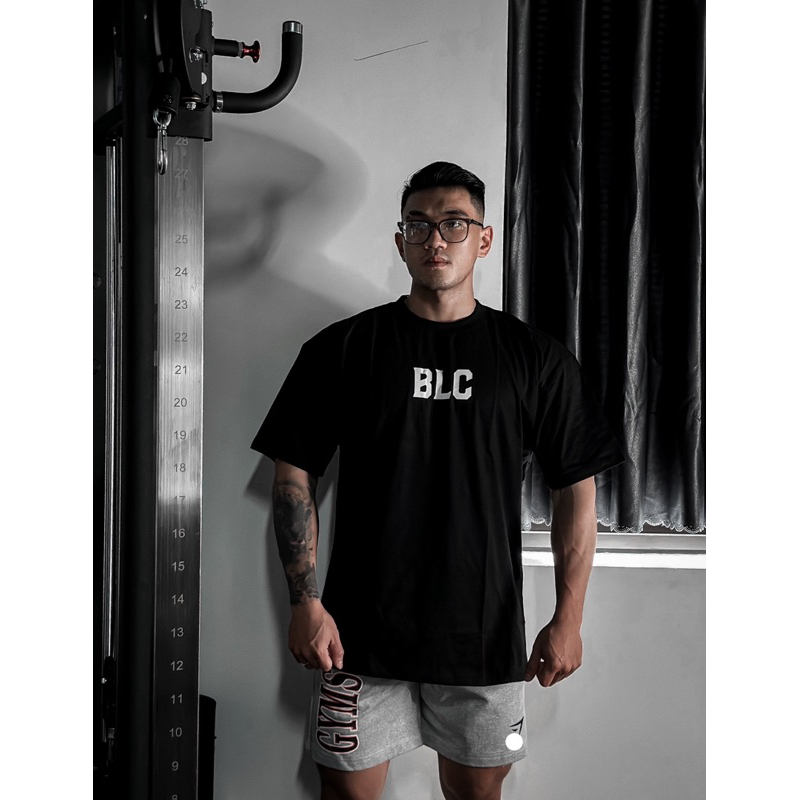 Quần short ngắn thể thao nam Gym sha.k chữ in nứt 7inch vải cotton