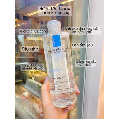 Nước tẩy trang La Roche Posay Ultra Micellar Water các size 50ml - 200ml - 400ml