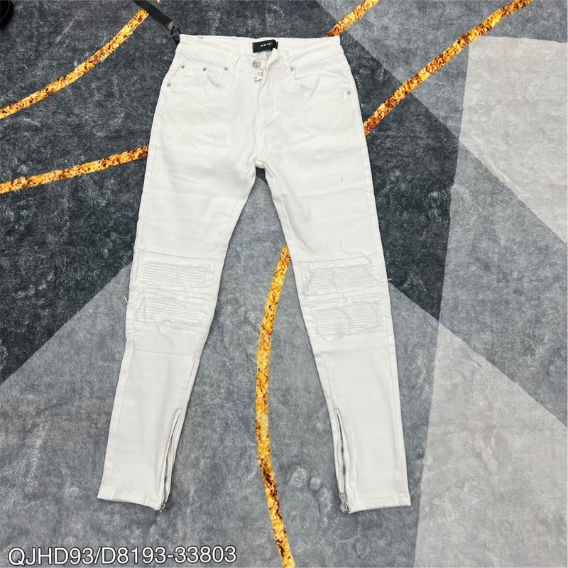 Quần Jean Bò Nam Wash Mài Bạc Rách Nhăn Gối Phối Khoá Ống Phong Cách Streetwear HOT 2023