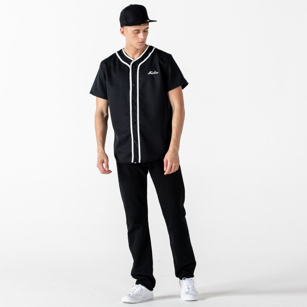 Áo New Era - Sơ Mi - Icons Black Jersey - Đen - Code: 12195352