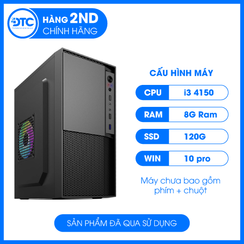 Case Máy Tính PC i3, i5 Ram 8G SSD 128GB, SSD 256GB/ Chính hãng đã qua sử dụng
