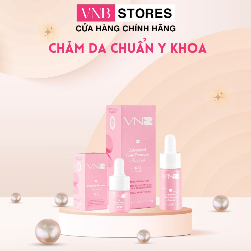 Combo Tinh Chất Phục Hồi - Trẻ Hóa VNB Dưỡng Da Sau Treatment Tổn Thương Sau Nặn Mụn Lăn Phi Kim - Laser