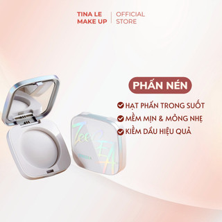 Phấn phủ Zeesea dạng nén Satin Veil Pressed Powder  Phấn không màu, tạo hiệu ứng da căng bóng tự nhiên