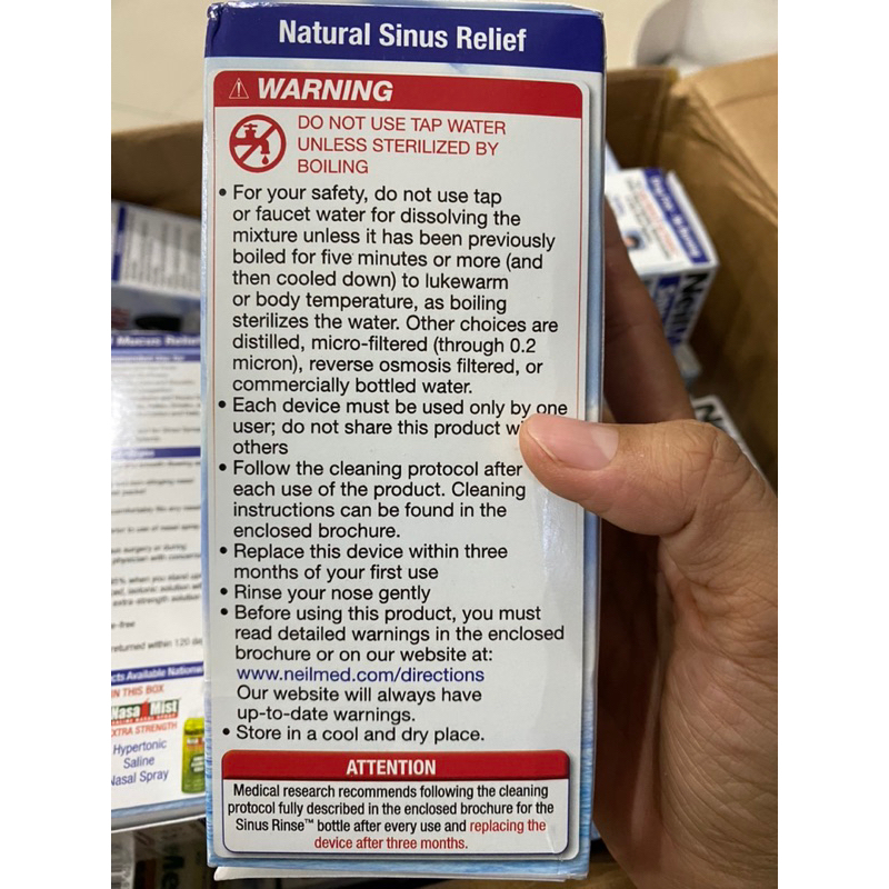 HỘP BÌNH RỬA MŨI NEILMED  MỸ
