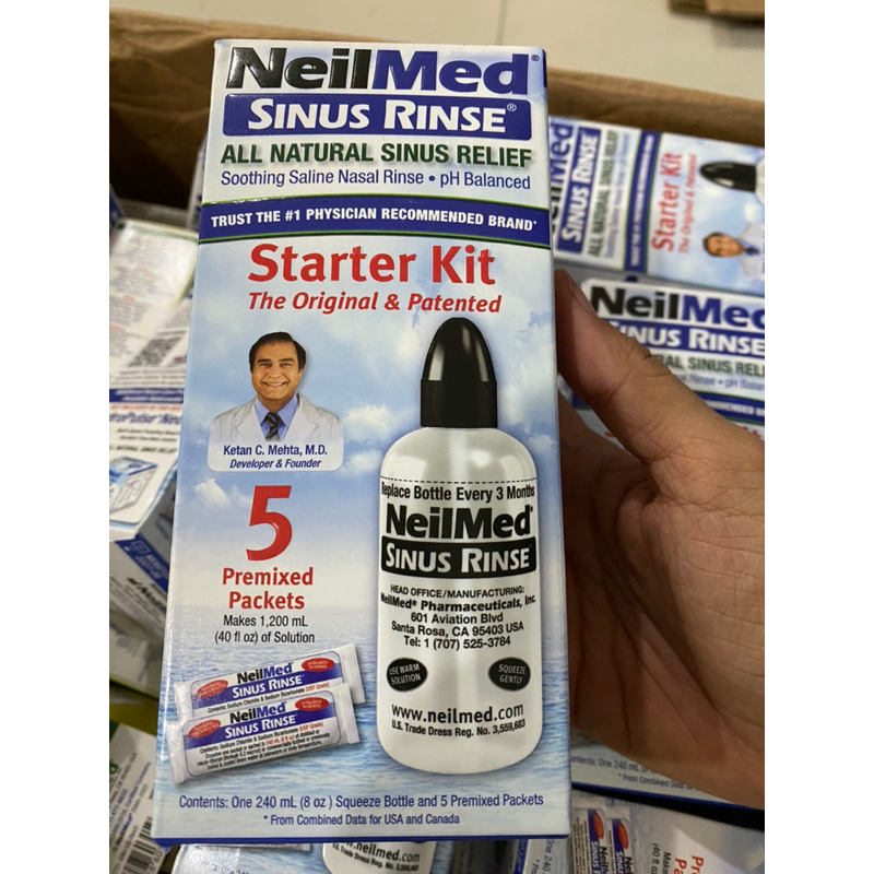 HỘP BÌNH RỬA MŨI NEILMED  MỸ