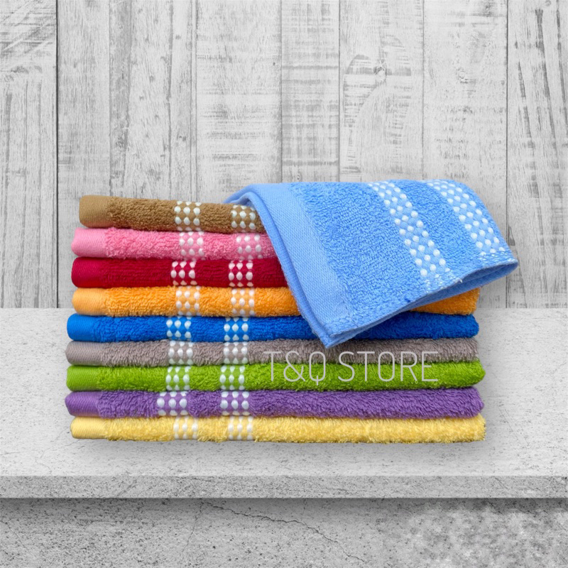 Khăn mặt cotton KMH 48x28cm 55g dày dặn thấm hút tốt