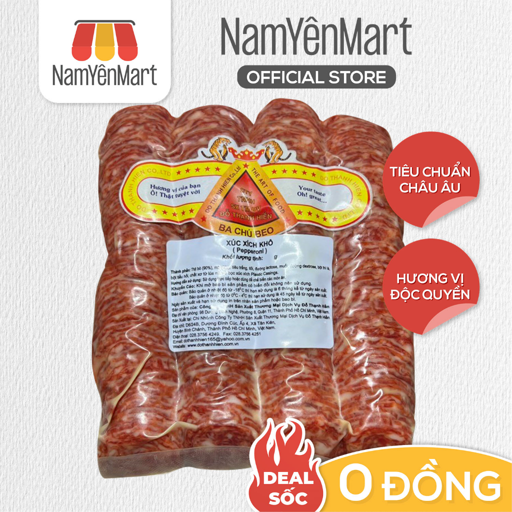 Pepperoni cắt lát (200gr) - Nam Yên Mart