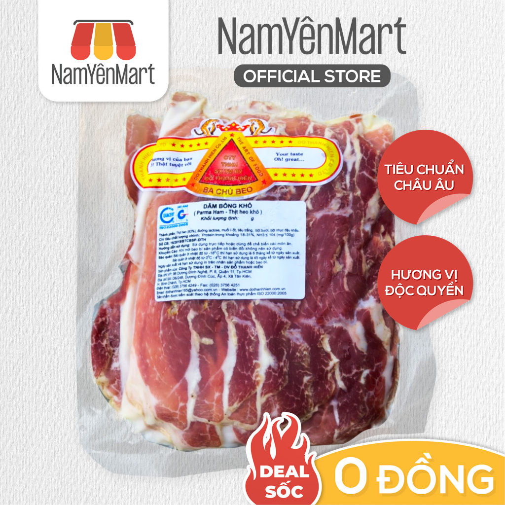 Parma Ham cắt lát (200gr) - Nam Yên Mart