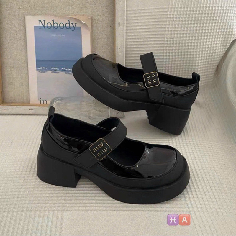 Giày búp bê phong cách Hàn quốc chữ miu hàng cao cấp fullbox