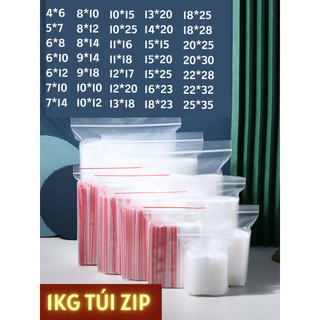 1kg Túi ZIPPER chỉ đỏ loại tốt đủ size nhiều cỡ